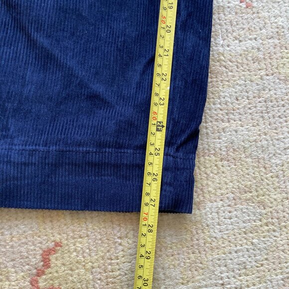 Old Navy High-Waisted Corduroy Wide-Leg Pants, 6 Petite, Navy Blue - Picture 11 of 11